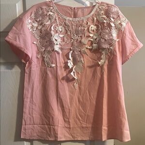Chic Floral Embroidered Women's Blouse
